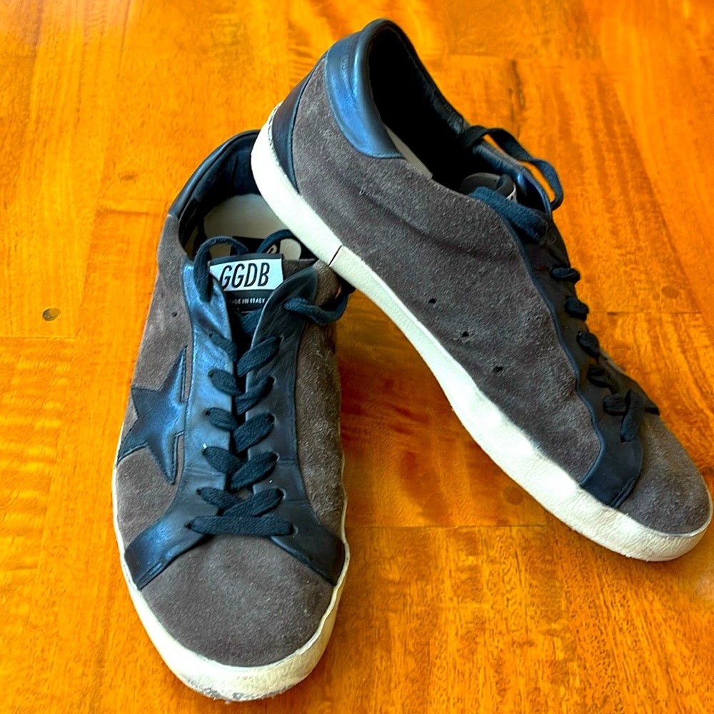 Golden Goose Brown and Black Sneakers